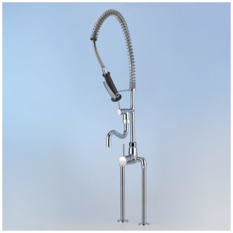 KWC Gastro Einhebel Spültisch-Zweiloch-Brückenbatterie mit erhöhtem