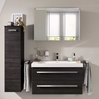 Lanzet Spiegelschrank 90 cm mit LED-Leuchte L5.1 und 3 Türen 7749912