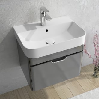 Living Waschtisch mit Unterschrank 57 cm 21SQ1004058I+10SQ50057 - MEGABAD