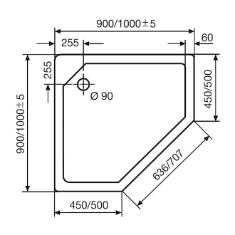 Hsk Funfeck Duschwanne Super Flach 100 X 100 Cm Megabad Duschwanne flach 100 x 100 günstig online kaufen duschwanne super flach 100 x 100 cm