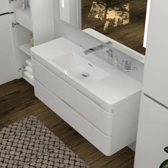 Treos Waschtischunterschrank Inkl Waschtisch 120 X 48 Cm Ohne Hahnloch 921 05 1202 Megabad