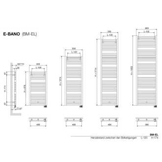 Vasco E Bano Elektrischer Badheizkorper 50 X 87 8 Cm 113420500087800009016 0000 Megabad