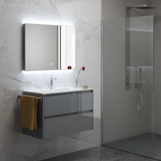 Living Spiegel 100 x 60 cm mit LED-Hintergrundbeleuchtung MBLI1060DN