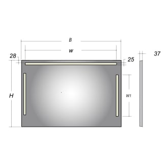 loft led spiegel 120 x 80 cm mbl1280dn megabad