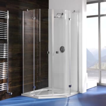 Breuer Espira Funfeckdusche 4 Teilig 5e4 90 X 90 X 195 Cm Megabad