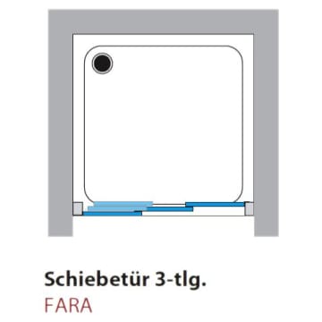 Breuer Fara Schiebetur St 90 X 185 Cm Megabad