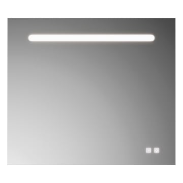 burgbad Lin20 Spiegel mit LED-Beleuchtung 80 cm, mit Sensorschalter