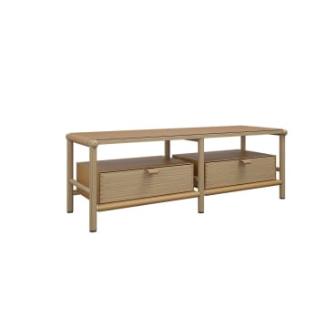 Burgbad Mya Bank Mit 2 Schubladen Eiche Natur Verschiedene Gestellfarben Sgjk119f5219a0033 Megabad