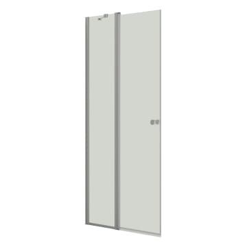 Dansani Match shower door with fixed part 99 x 200 with clear glass