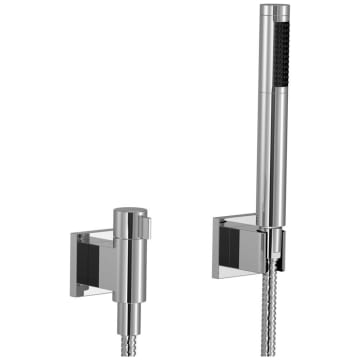 Dornbracht Symetrics shower set with single rosettes and valve