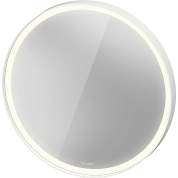 Duravit L-Cube Spiegel mit LED Beleuchtung und Spiegelheizung Ø 70 cm