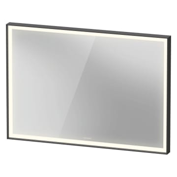Duravit L-Cube Spiegel mit Beleuchtung 100 x 70 cm, mit Spiegelheizung