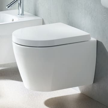 Duravit ME by Starck Wand-WC Compact Rimless mit HygieneGlaze
