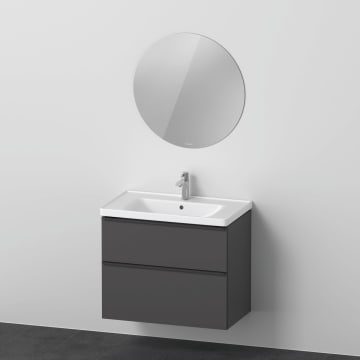 Duravit D-Neo Möbelset mit runden Spiegel 80 cm