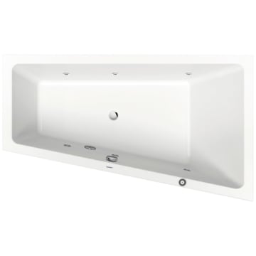 Duravit No. 1 trapezoid whirlpool bath Jet Project 150 x 80 cm with 1 back slope right