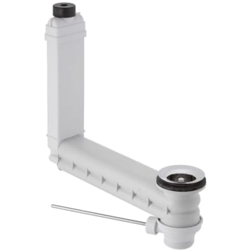 Geberit drain and overflow valve Clou with lever linkage for excenter