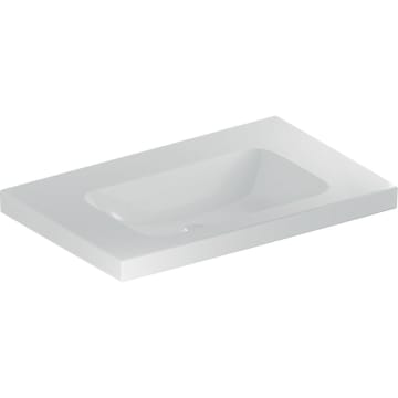 Geberit iCon Light washbasin 75 cm with shelf, without tap hole, without overflow