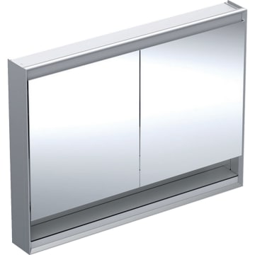 Geberit ONE mirror cabinet with niche, ComfortLight, 2 doors, surface mounting, 120 cm