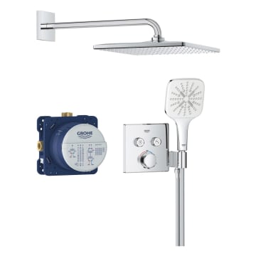 GROHE Precision SmartControl Duschsystem, Thermostat, UP, mit Vitalio Rain Mono 310, eckig