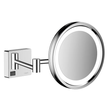 hansgrohe AddStoris shaving mirror with LED light