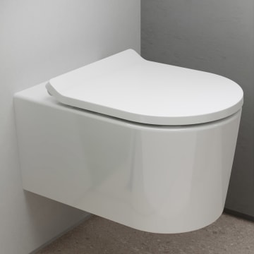 hansgrohe EluPura S Wand WC Set 540 spülrandlos mit WC-Sitz, AquaHelix Flush und SmartClean