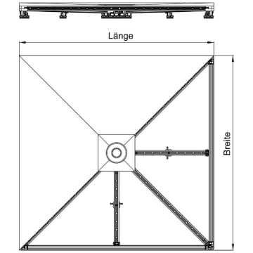 Aco Bodensystem Showerfloor 90 X 90 Fur Bodenablauf 9010 80