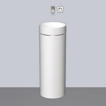 Alape Säulen-Waschtisch WT.RX325KE, kreisförmig mit 32,5 cm Ø