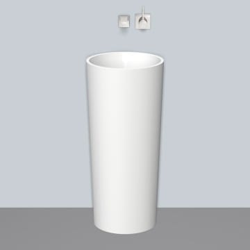 Alape Säulen-Waschtisch WT.RX400.CO kreisförmig mit 40 cm Ø, ohne Hahnloch