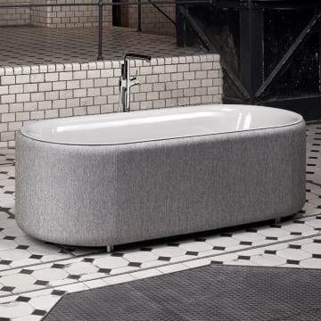 Bette Lux Oval Couture freistehende Oval-Badewanne 180 x 80 cm