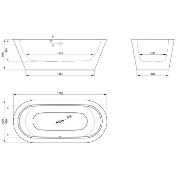 Bette Starlet Oval Silhouette Badewanne 175 X 80 Cm 2680 000cfxxk Megabad