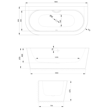 Bette Starlet I Silhouette Badewanne 185 X 85 X 42 Cm 8320 000cwvvk Megabad