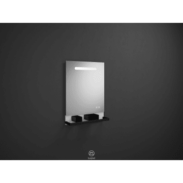 burgbad Fiumo Leuchtspiegel mit horizontaler LED-Beleuchtung 60 x 87,6 cm