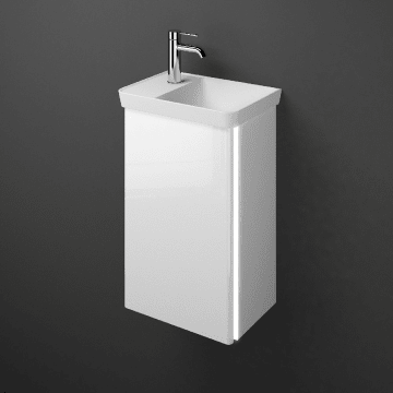 Burgbad Iveo Waschtischkombination Mit Mineralguss Waschtisch Und Led Beleuchtung 44 Cm Rechts Sfgx044 R F2833 C0001 G0169 Megabad