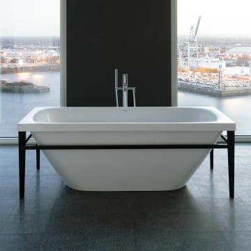 Duravit XViu Badewanne Rechteck 180 x 80 cm, mit 2 Rückenschrägen, Freistehend