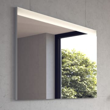 Duravit Spiegel Good Version mit Beleuchtung oben und Wandschaltung 100 cm