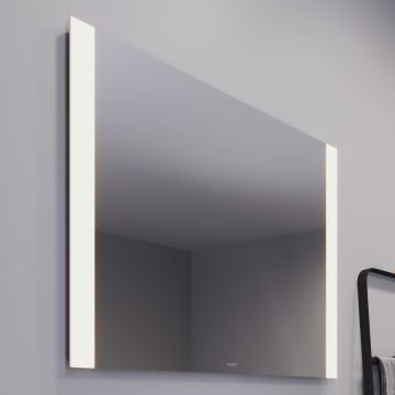 Duravit Spiegel Good Version mit Beleuchtung seitlich und Wandschaltung 100 cm