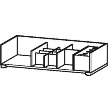 Duravit L-Cube Einrichtungssystem für Auszug ohne Siphonausschnitt 72 cm