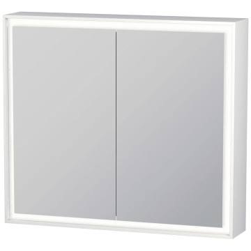 Duravit L-Cube Spiegelschrank mit LED Beleuchtung 80 x 70 cm mit Waschplatzbeleuchtung