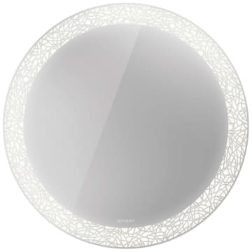 Duravit Happy D.2 Plus Spiegel mit Beleuchtung Lichtfelddekor organic, 70 x 4,7 cm