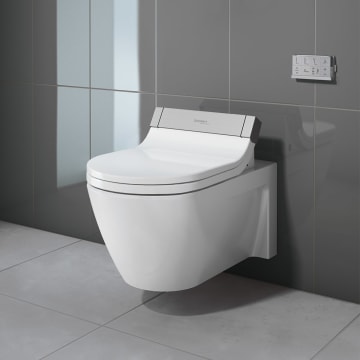 Duravit Starck 2 Wand Wc Fur Sensowash Mit Verdeckten Anschlussen