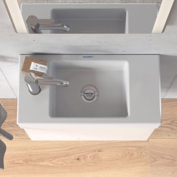Duravit Vero Air Handwaschbecken mit 1 Hahnloch links 50 x 25 cm, ohne Überlauf