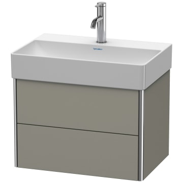 Duravit XSquare vanity unit wall hung Compact 58.4 cm, with 2 drawers