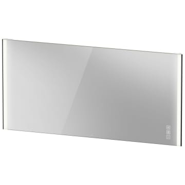 Duravit XViu Spiegel mit LED Beleuchtung 162 x 80 cm, Icon-Version und Spiegelheizung