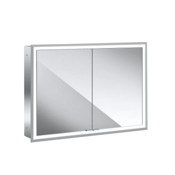 Emco asis prime Lichtspiegelschrank 100 x 70 cm Unterputzmodell mit Lichtpaket, 2 Steckdosen