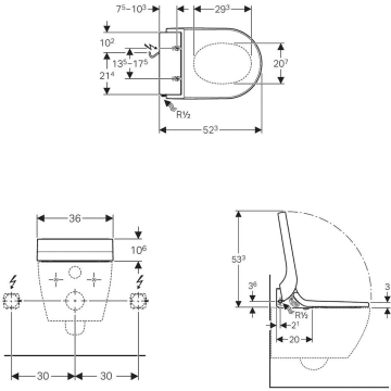 Geberit Aquaclean Tuma Comfort Wc Aufsatz 146 270 11 1 Megabad