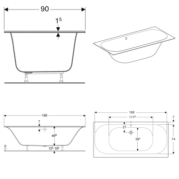 Geberit Ablaufgarnitur Badewanne Ersatzteile