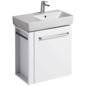 Geberit Renova Compact Handwaschbecken-Unterschrank 59 cm, mit Handtuchhalter links