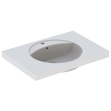 Geberit Preciosa washbasin 80 x 55 cm with tap hole and overflow