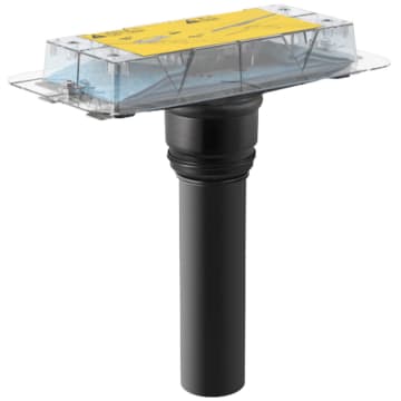 Geberit Cleanline Rohbauset Crossfloor für vertikale Deckendurchführung