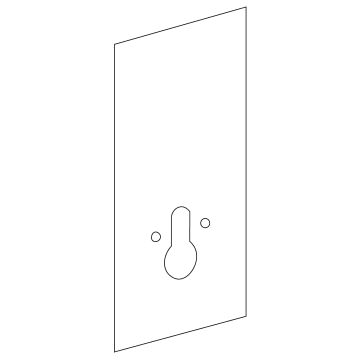 Geberit Monolith front panel for sanitary modules for WCs, 101 cm, as of April 2016